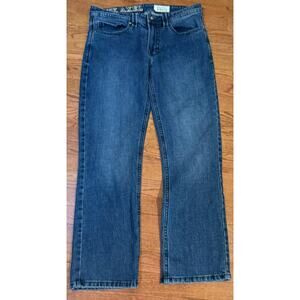 AXEL Men’s Slim Boot Cut Jeans W32 L32 Medium Wash Denim